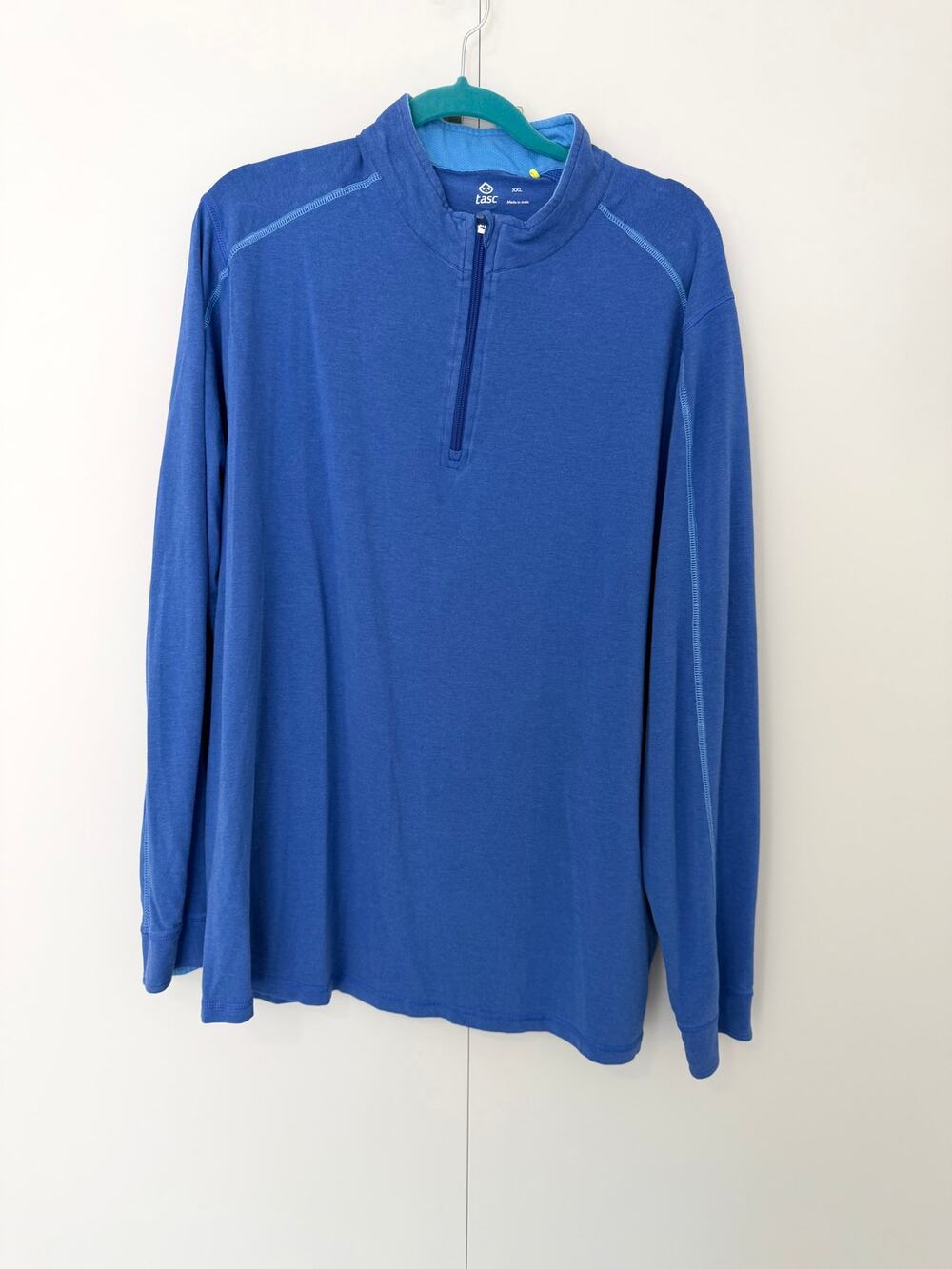 TASC Men's Carrollton Lightweight Quarter-Zip Pullover in Blue TM109
